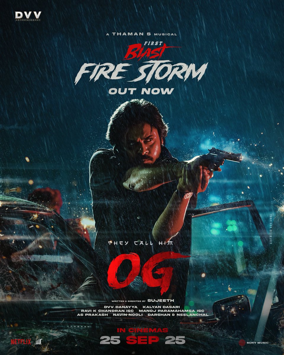 Sony Music South India (@sonymusicsouth) on Twitter photo OG-OG-OG you better remember the name! 🧨🧨🧨
#FireStorm is out now 🔥🔥
➡️ youtu.be/FbXOsVByKmk?si…
Get ready for a ride 💥💥
#OG #TheyCallHimOG #TheyCallHimOGFirstSingle
<a href="/PawanKalyan/">Pawan Kalyan</a> <a href="/Sujeethsign/">Sujeeth</a>
<a href="/DVVMovies/">DVV Entertainment</a> <a href="/MusicThaman/">thaman S</a> <a href="/emraanhashmi/">Emraan Hashmi</a> OG-OG-OG you better remember the name! 🧨🧨🧨
#FireStorm is out now 🔥🔥
➡️ youtu.be/FbXOsVByKmk?si…
Get ready for a ride 💥💥
#OG #TheyCallHimOG #TheyCallHimOGFirstSingle
<a href="/PawanKalyan/">Pawan Kalyan</a> <a href="/Sujeethsign/">Sujeeth</a>
<a href="/DVVMovies/">DVV Entertainment</a> <a href="/MusicThaman/">thaman S</a> <a href="/emraanhashmi/">Emraan Hashmi</a>