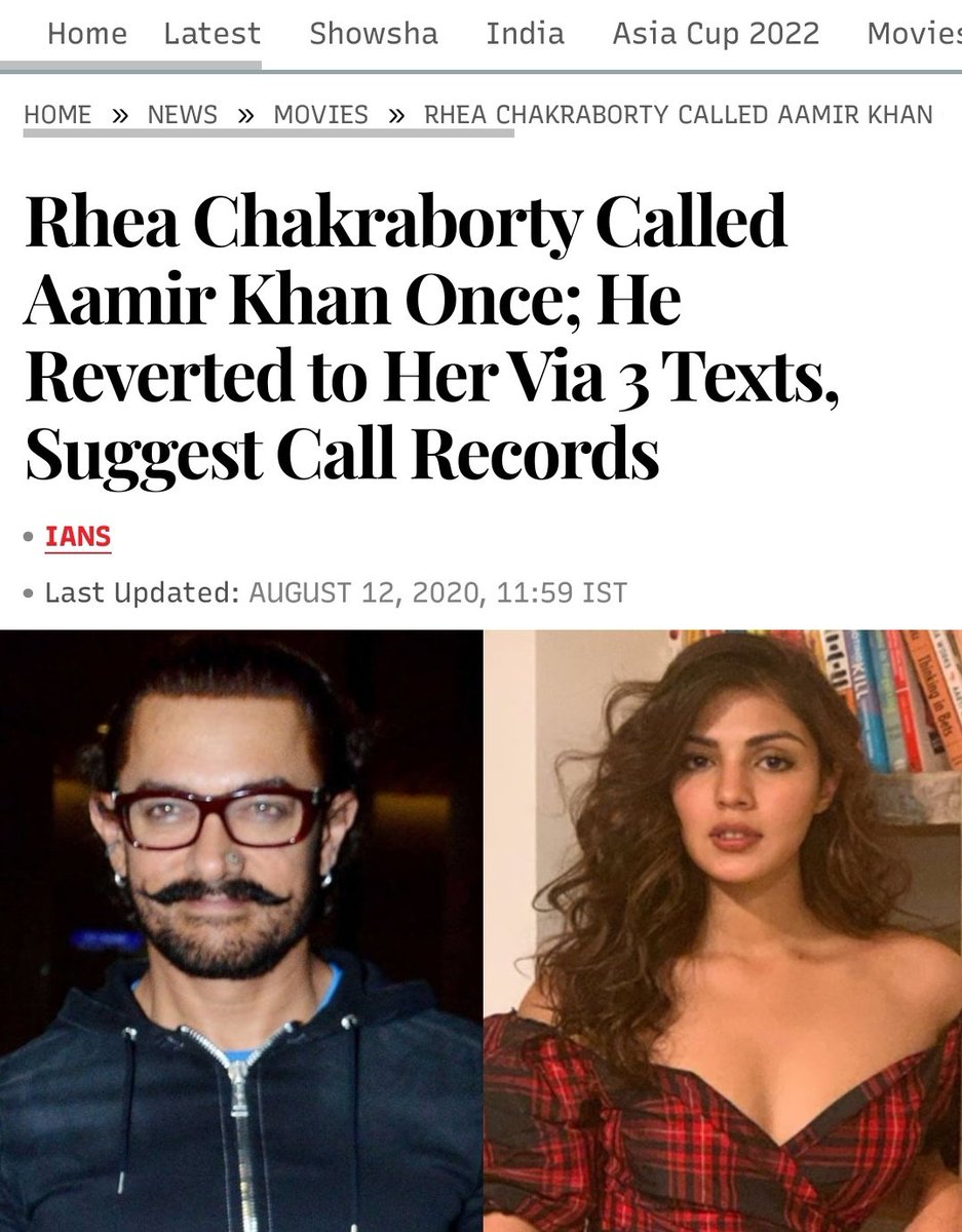 𝐘 🎀 »𝐧𝐨𝐭_𝐚_𝐛𝐨𝐭 » (@yasmin2186) on Twitter photo 🚫 #AamirKhan should tell us why Sushant was killed at the duplex owned by his uncle?
🚫 Why did Rhea call him & he reverted with 3 msgs? What were these msgs about?
🚫 Why did Rhea make SSR shift to less secured building?
<a href="/DoPTGoI/">DoPT</a> <a href="/CBIHeadquarters/">Central Bureau of Investigation (India)</a>
SSRCase Xposed BW Toxicity 🚫 #AamirKhan should tell us why Sushant was killed at the duplex owned by his uncle?
🚫 Why did Rhea call him & he reverted with 3 msgs? What were these msgs about?
🚫 Why did Rhea make SSR shift to less secured building?
<a href="/DoPTGoI/">DoPT</a> <a href="/CBIHeadquarters/">Central Bureau of Investigation (India)</a>
SSRCase Xposed BW Toxicity