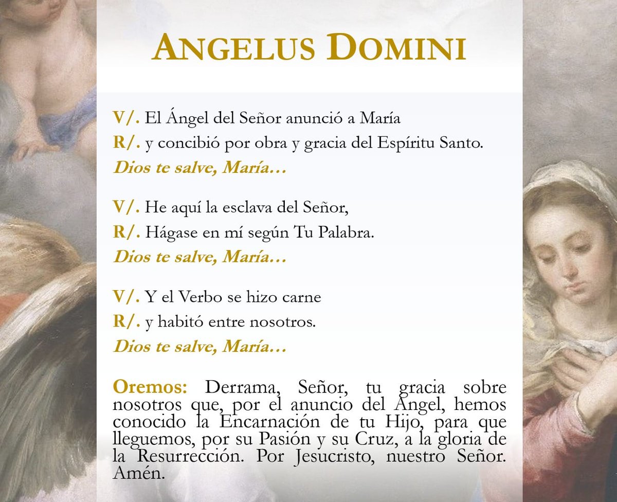 SÁBADO, DÍA DE LA VIRGEN.

Saludamos a la Virgen María en el día que la Iglesia consagra especialmente a su memoria con el pasaje recogido por el evangelista San Lucas de la Encarnación del Verbo en las entrañas purísimas de Nuestra Señora.

🎨 Bruno Halcón.