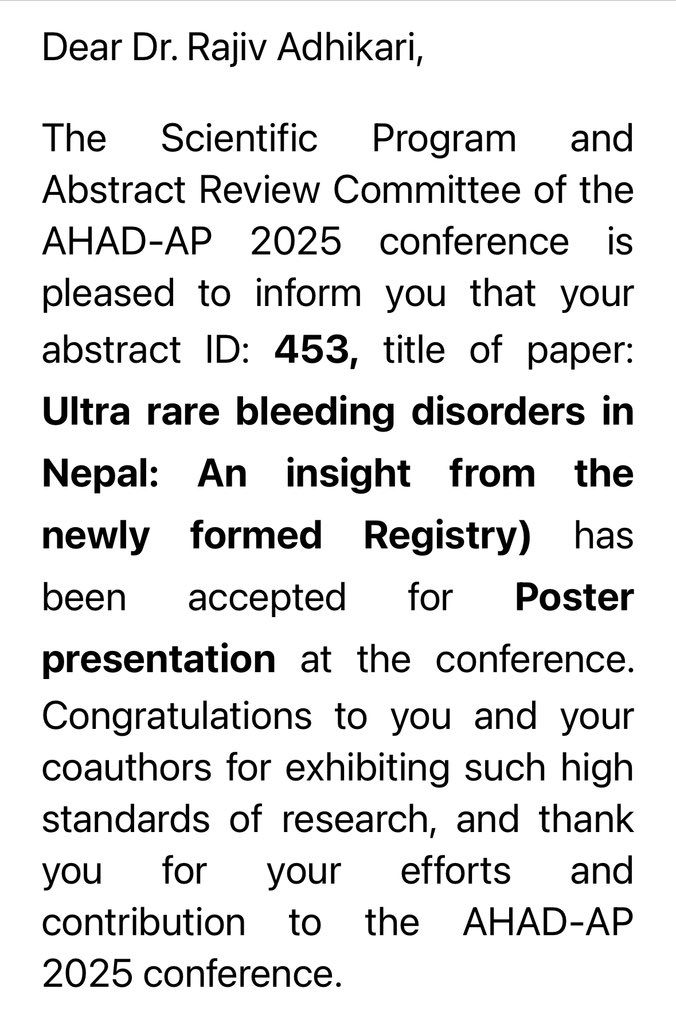 Congratulations Dr. Rajiv