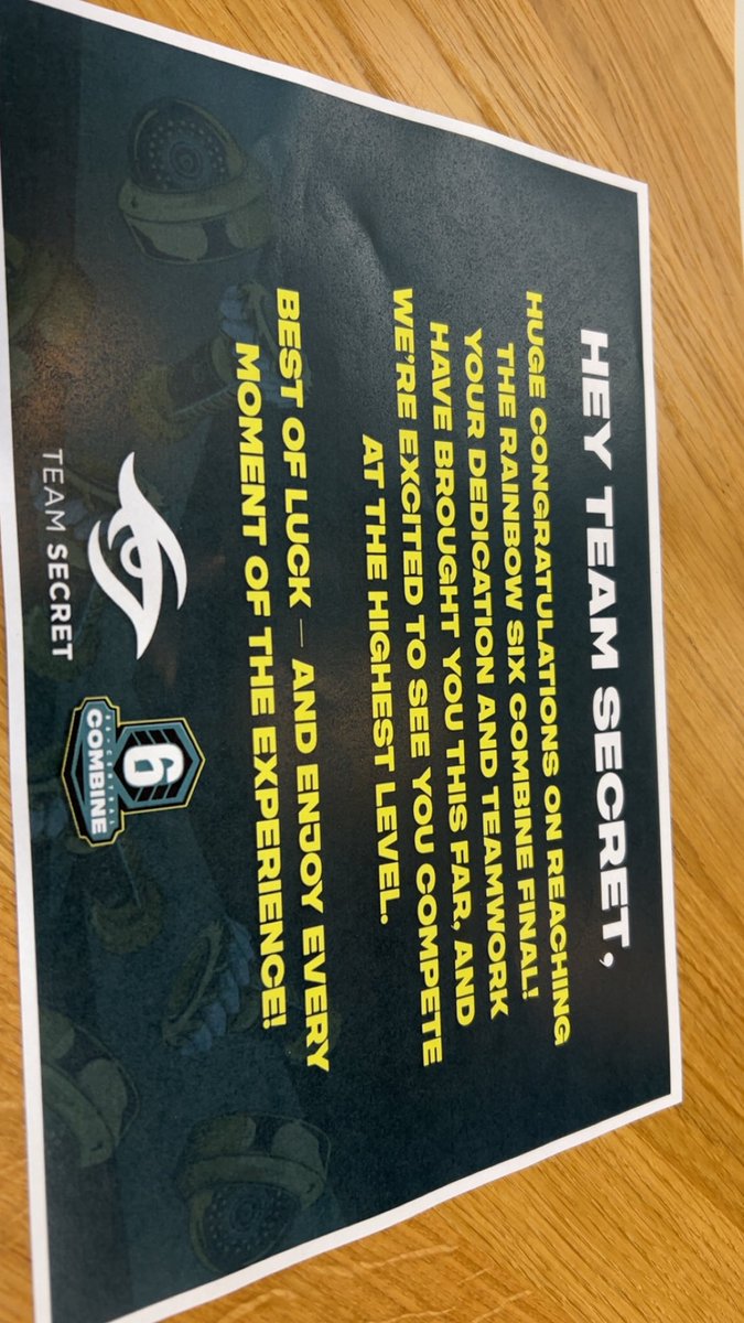 Ready for the final <a href="/teamsecret/">Team Secret</a>