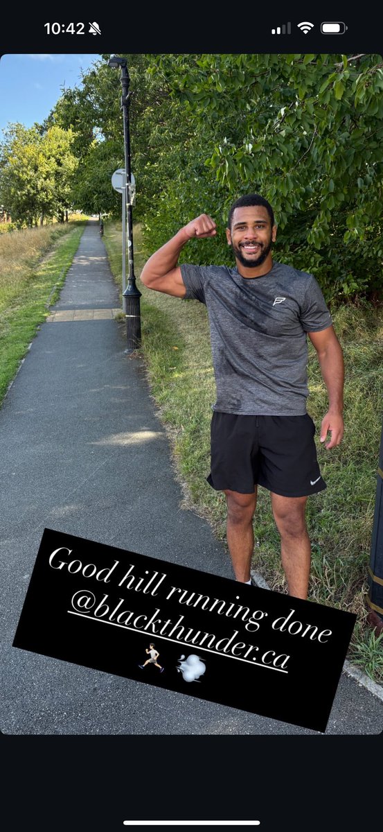 7 different hills 14 sprints done this morning.. 6 weeks to go 😎