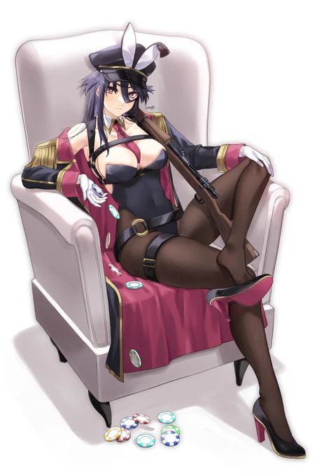 お気に入りの軍服バニー