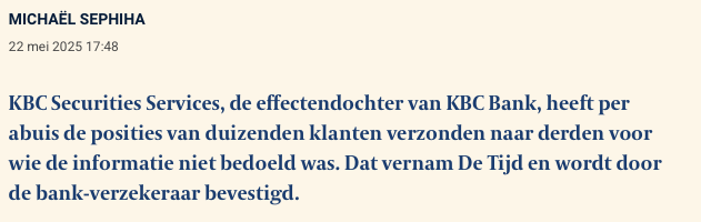 Focaldesign's tweet photo. In mei nog een datalek van 5K klantengegevens, en nu blijkbaar weer 3K klantengegevens gelekt bij @KBC_BE?!
Ik mag hopen dat @APD_GBA hier toch eens serieus naar gaat kijken...

https://t.co/uE6toCHUuU

https://t.co/S9yNbWquou https://t.co/sRFDrf4hZl