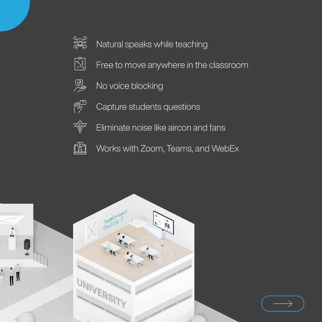avenirtechno7's tweet image. 🎤 Upgrade your classroom &amp;amp; boardroom audio with Sennheiser Ceiling Microphones 🤝 Partnered with Avenir Technologies.

✅ Clear sound
✅ No voice blocking
✅ Freedom to move
✅ Perfect for Zoom, Teams &amp;amp; WebEx
📞 +91 99078 74646
#avenir #Sennheiser #AVsolution #HybridClassroom
