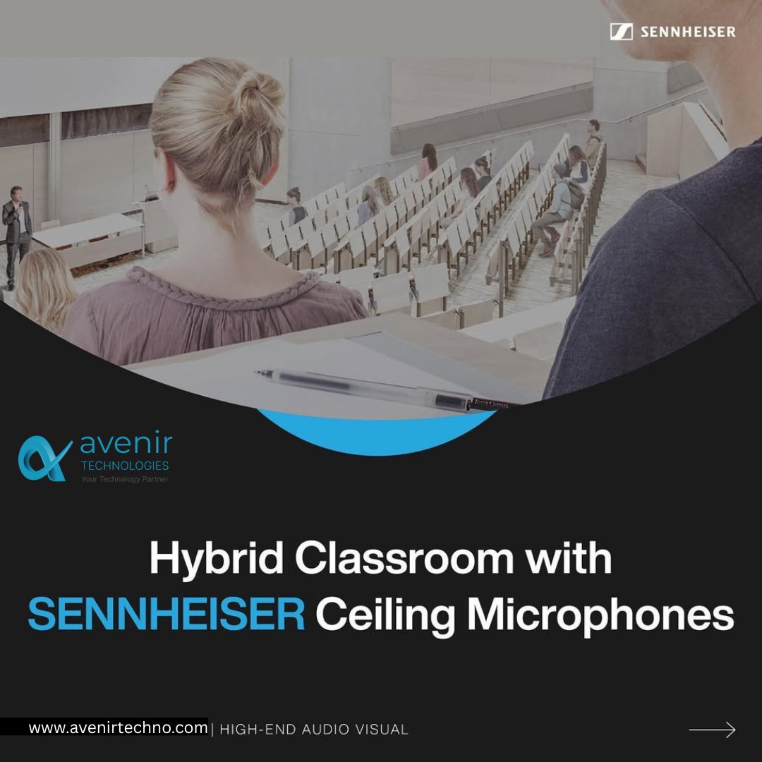 avenirtechno7's tweet image. 🎤 Upgrade your classroom &amp;amp; boardroom audio with Sennheiser Ceiling Microphones 🤝 Partnered with Avenir Technologies.

✅ Clear sound
✅ No voice blocking
✅ Freedom to move
✅ Perfect for Zoom, Teams &amp;amp; WebEx
📞 +91 99078 74646
#avenir #Sennheiser #AVsolution #HybridClassroom