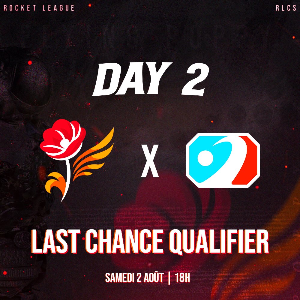 🔥DAY 2 – RLCS LAST CHANCE QUALIFIER
La saison touche à sa fin… mais notre combat continue !
Ce soir, on poursuit notre combat dans le dernier tournoi de l’année ! 💪

🔥Allez soutenir nos monstres : 
-<a href="/VAELTH39/">VÆLTH</a>
-<a href="/Hooksander/">Hooks@nder</a>
-<a href="/RL_Horizon_/">Hørïzøn</a>

🎥| twitch.tv/vaelth_

#TFPWIN🌹