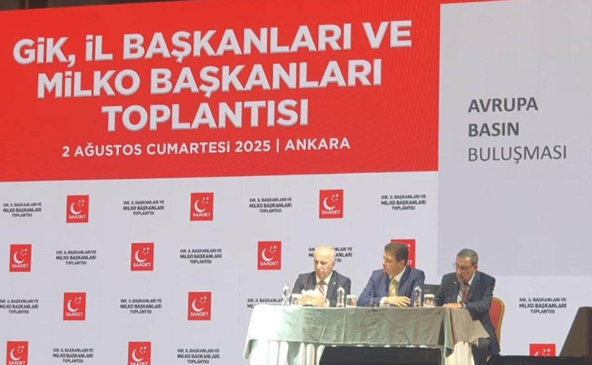 Genel Başkanımız Mahmut Arıkan’ın teşrifleriyle; Genel İdare Kurulu Üyelerimiz, İl Başkanlarımız, Milli Görüşçü Kuruluşlarımızın merkez yöneticileri ve Şube Başkanlarımızın katıldığı toplantımız, Genel Başkanımızın konuşmalarıyla başladı.

Ülke meseleleri ve özellikle Gazze başta