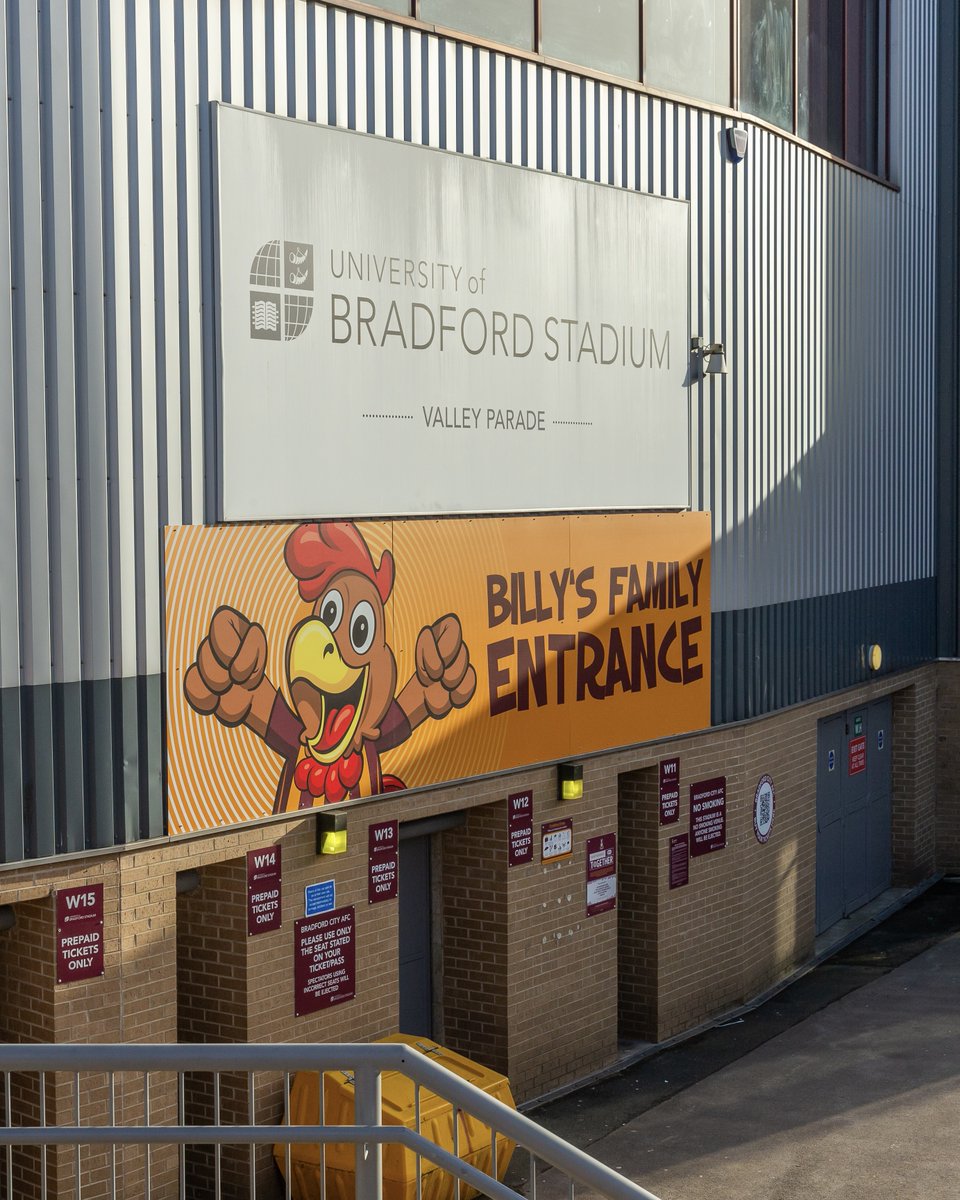 Reminder that families sitting in the
<a href="/Morrisons/">Morrisons</a> Family Stand can use my turnstiles (W11-W14). 🏟️ 

#BCAFC | <a href="/teachingperson/">Teaching Personnel</a>