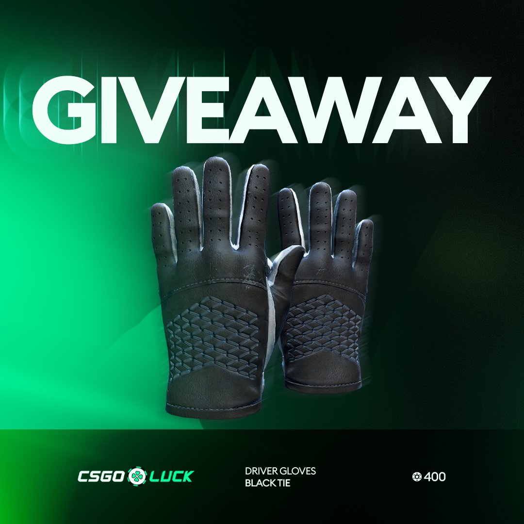 CSGOLuck.com (@officialcsluck) on Twitter photo 🎁 $400 Driver Gloves | Black Tie Giveaway
To enter:
✅ Follow <a href="/officialcsluck/">CSGOLuck.com</a>
✅ Like & Retweet
✅ Tag a friend
Ends in a month ⌛️ 🎁 $400 Driver Gloves | Black Tie Giveaway
To enter:
✅ Follow <a href="/officialcsluck/">CSGOLuck.com</a>
✅ Like & Retweet
✅ Tag a friend
Ends in a month ⌛️