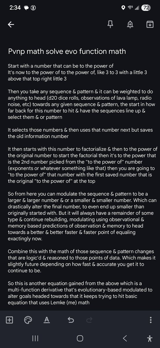 xenonreality's tweet image. #math #Pvsnp #hypothesis #solve 

I&apos;m using an #evolution #equation w a #function that has #modulating #Selection math through derivative starting #sequence &amp;amp; #pattern #number generators that use this math to alter the continuous repeating &amp;amp; #learning equation to hit #observed