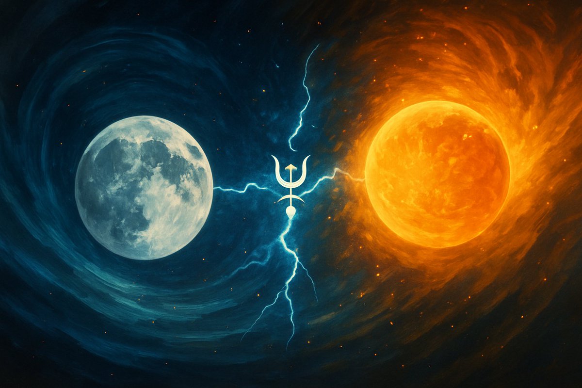 astro_cubed3's tweet image. When ♅ Uranus transits the Moon/Sun midpoint, core of who you are + what you need gets a surge of collective frequency⚡ — a quick jolt toward authenticity and a shake-up of comfort zones.

Exact at
2:46 pm CEDT
8:46 am EDT
5:46 am PDT

#Astrology #Midpoints #Uranus #Moon #Sun