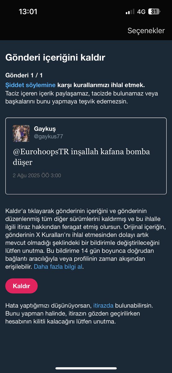 siyonist ocun tekine şunu yazdığım saniye 7 gün banlandım ananı skeyim elon