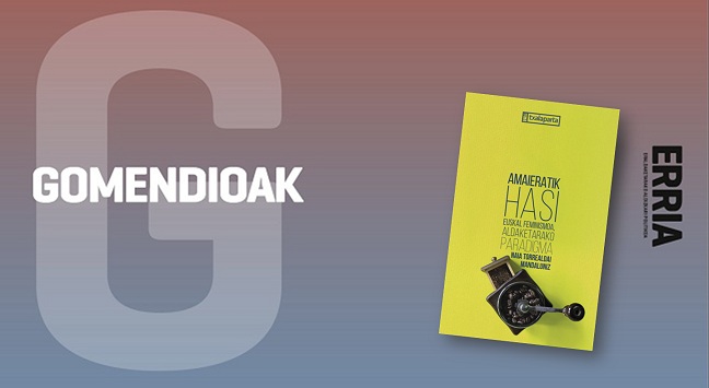 📒Amaieratik hasi
✍🏽Naia Torrealdai
🟣Euskal feminismoak emandako genealogia+analisirako begiradatik, liburuxka honen anbizioa da feminismoa askapenerako paradigma bezala izendatzea.
#Iparrorratzabilduma #Erria 
<a href="/txalapartatik/">txalaparta •</a>

🖥️erria.eus/gomendioak/ama…