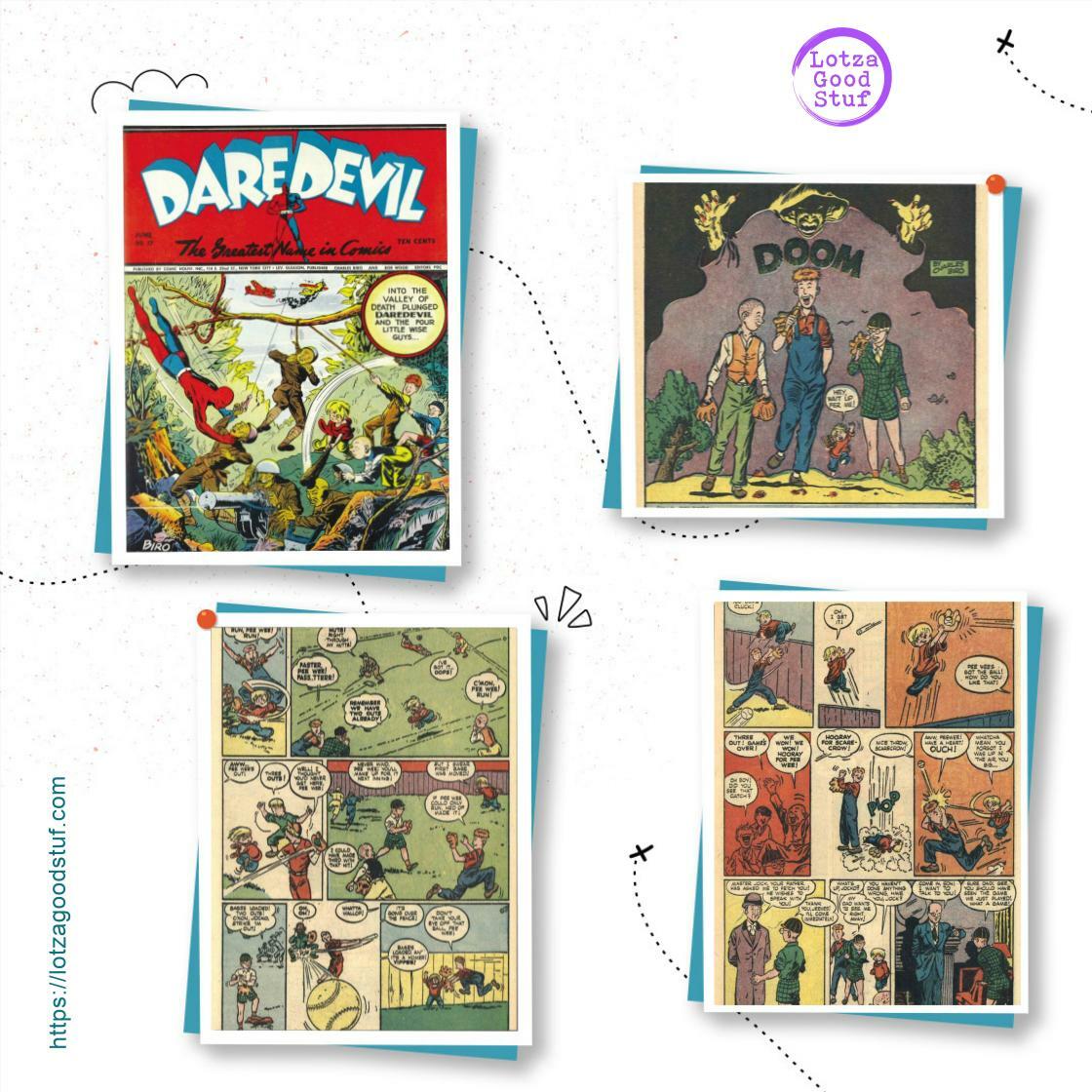 lotzagoodstuf's tweet image. Dive into nostalgia with Daredevil (Golden Age) No17! This vintage superhero comic from June 1943 is just $10.99. Grab your piece of history today! #VintageComics #SuperheroCollection

 Shop Now lotzagoodstuf.com/product/darede…