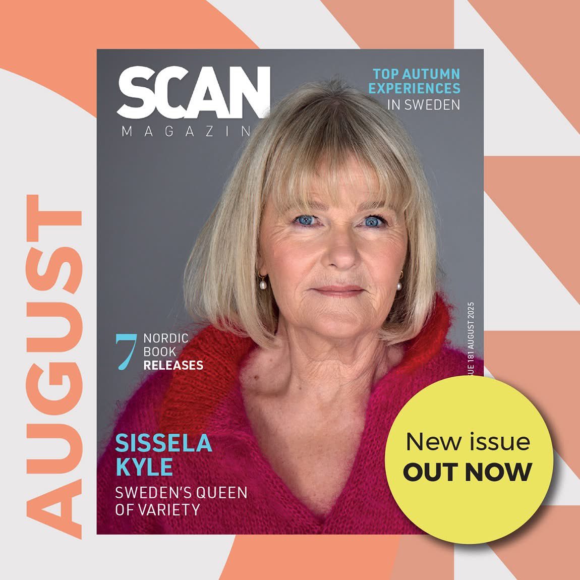 It was lovely to catch up with Sissela Kyle for a cover feature in Scan Magazine…