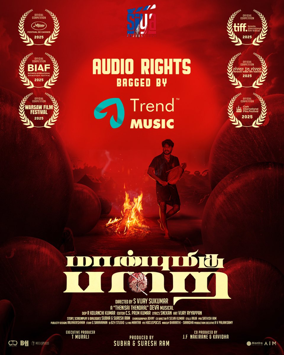 TrendMusic (@trendmusicsouth) on Twitter photo Audio rights? Secured. 🔐 Music magic incoming! 🎶
#MaanbumiguParai
Produced by <a href="/SiyaProductions/">Siya Productions</a>
Directed by <a href="/sukumar5560/">vijay sukumar</a>
Musical by <a href="/ungaldevaoffl/">'Thenisai Thendral' Deva</a>
@Leosivakumar02 <a href="/GayatriRema/">Gayatri Rema</a>
<a href="/ECspremkumar/">EDITOR CSPREMKUMAR</a> <a href="/KavingarSnekan/">Snekan S</a> <a href="/rajinkrishnan/">Rajinkrishnan</a> <a href="/Siyasuresh/">Suresh</a> @SiyaMurali <a href="/KumarKolan87011/">Kolanchi Kumar</a> Audio rights? Secured. 🔐 Music magic incoming! 🎶
#MaanbumiguParai
Produced by <a href="/SiyaProductions/">Siya Productions</a>
Directed by <a href="/sukumar5560/">vijay sukumar</a>
Musical by <a href="/ungaldevaoffl/">'Thenisai Thendral' Deva</a>
@Leosivakumar02 <a href="/GayatriRema/">Gayatri Rema</a>
<a href="/ECspremkumar/">EDITOR CSPREMKUMAR</a> <a href="/KavingarSnekan/">Snekan S</a> <a href="/rajinkrishnan/">Rajinkrishnan</a> <a href="/Siyasuresh/">Suresh</a> @SiyaMurali <a href="/KumarKolan87011/">Kolanchi Kumar</a>