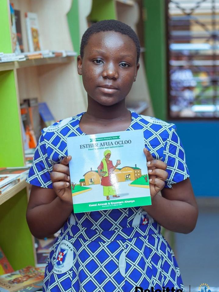 SUGNetwork's tweet photo. An inspiring book by an African, for African children.
Our library shelves proudly feature biographies that celebrate African heroes and preserve our rich history.
✨ Featured: Esther Afua Ocloo – Food Scientist and Industrialist
#iReadiLeadCampaign #SUGNLibraries https://t.co/aNHH0Cs0sd