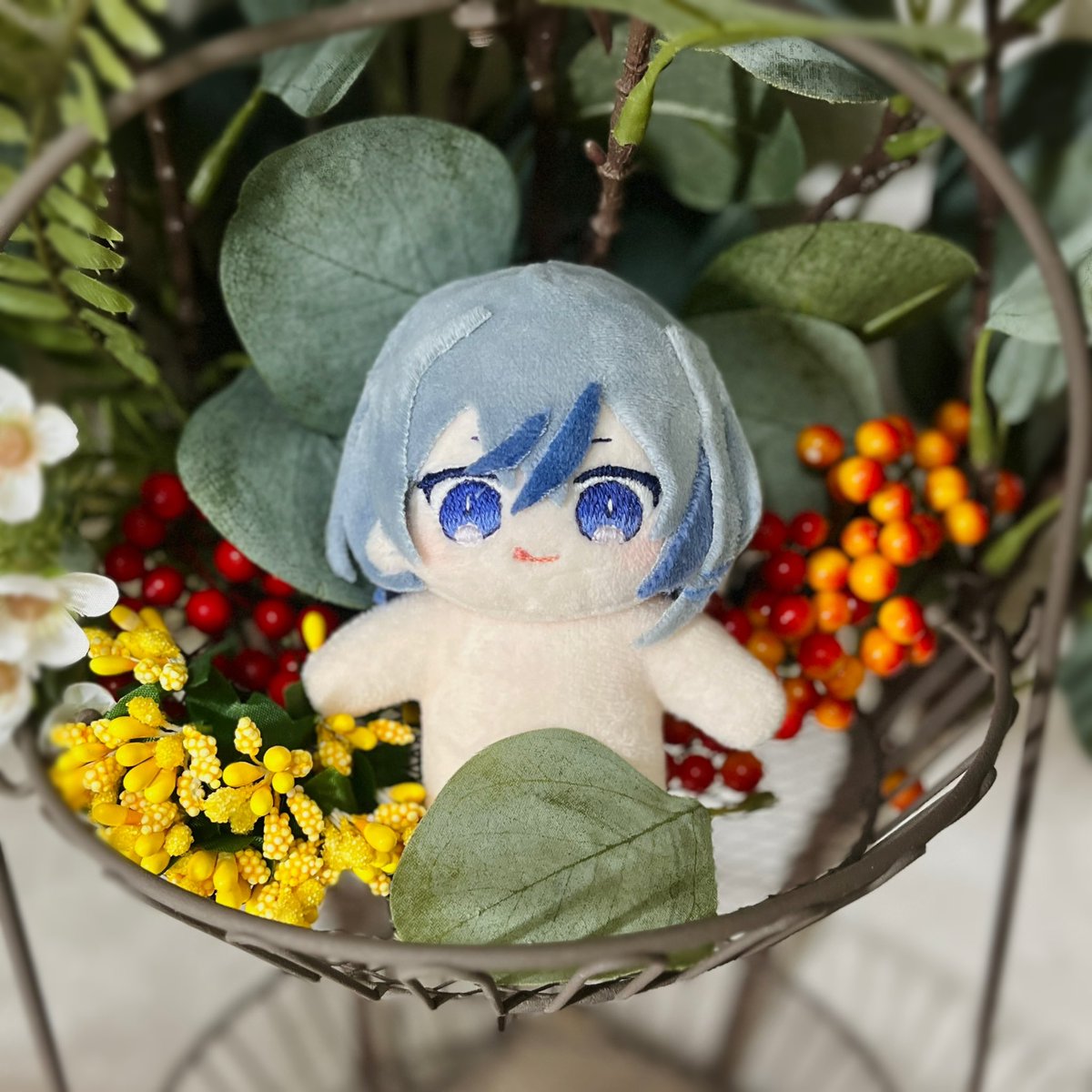 かわいい　手作りぬいぐるみ 大慶直胤(約11㎝ 自作ぬいぐるみ) 江戸三作の3人目完成です🌸髪を染め