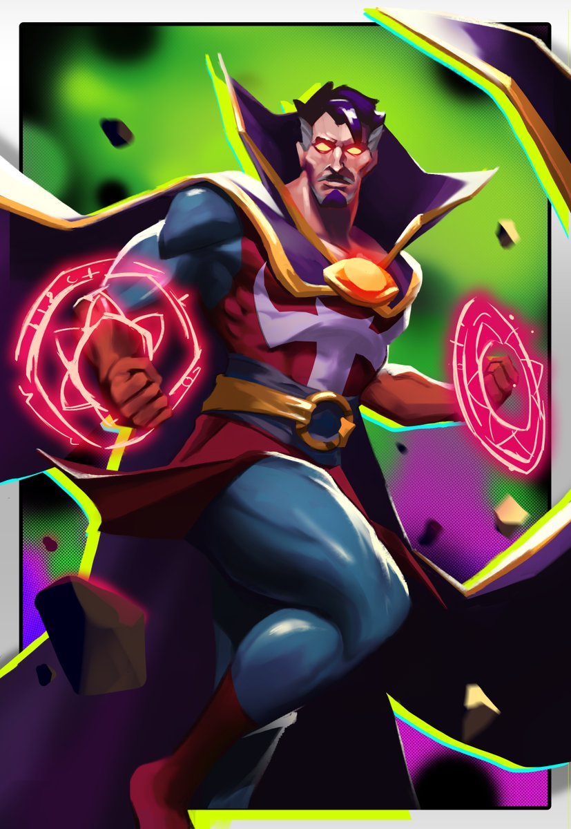 SvrcekLukasArt's tweet photo. Strange Supreme - Marvel SNAP card fanart #MarvelSNAP #drstrange #ComicArt https://t.co/9R9jxT4iiC