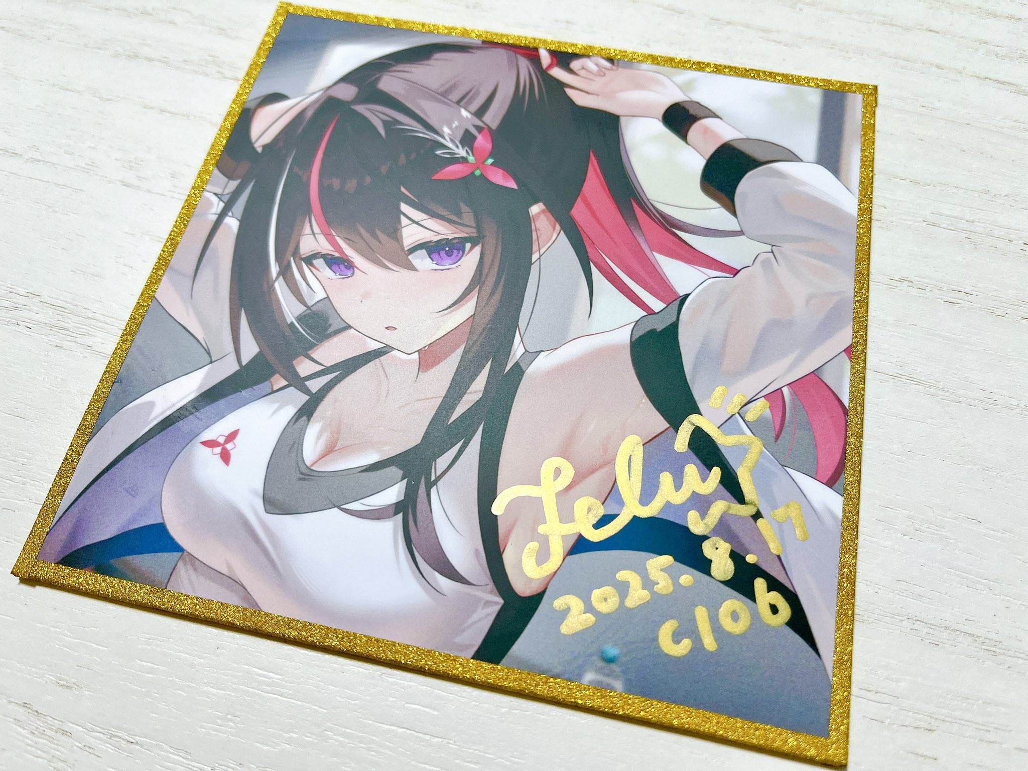 フランドール ガラガラくじ金賞　6U⭐︎直筆サイン入り　A3イラストフィルム•額装 TELU@C106(日)西と-07b on X: 