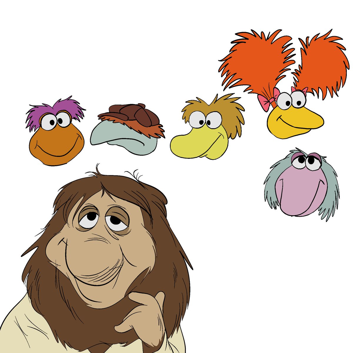 HansCuff's tweet photo. Fraggle Rock doodles #Muppets #JimHenson #FraggleRock #Gorgs - Art by Hans-Cuff https://t.co/gKIRCjckQu