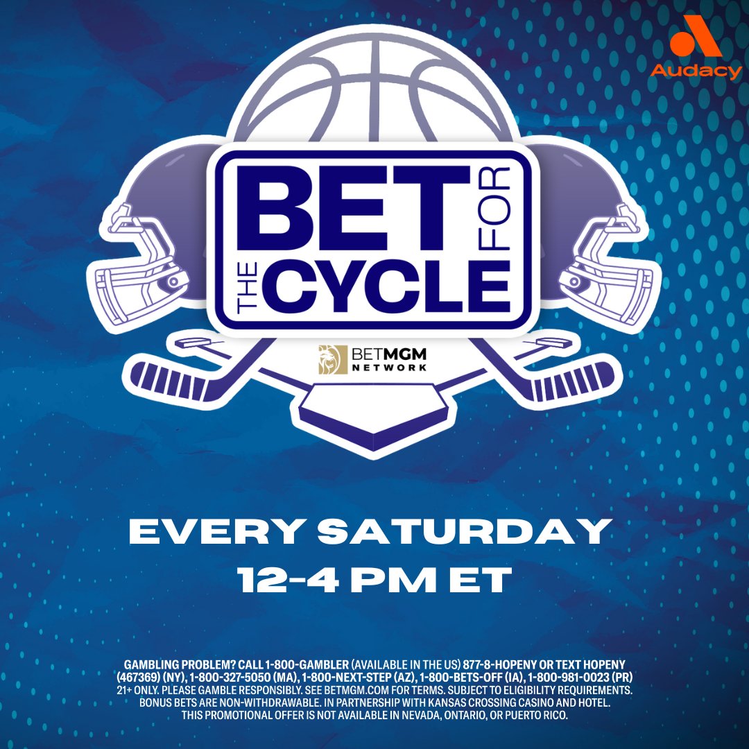 BETMGMNetwork's tweet image. 🎙️ Bet For The Cycle is LIVE!

@TheRobBrownShow

Topics:
- NFL Preseason
- NFL Trade Requests
- MLB Trade Deadline

Guests:
1:20 PM: Host of College Football Overtime on Sirius XM @TheDentonDay
1:40 PM: Betting Analyst for Betting News @ColbyMBets
2:20 PM: Chiefs Contributor for…