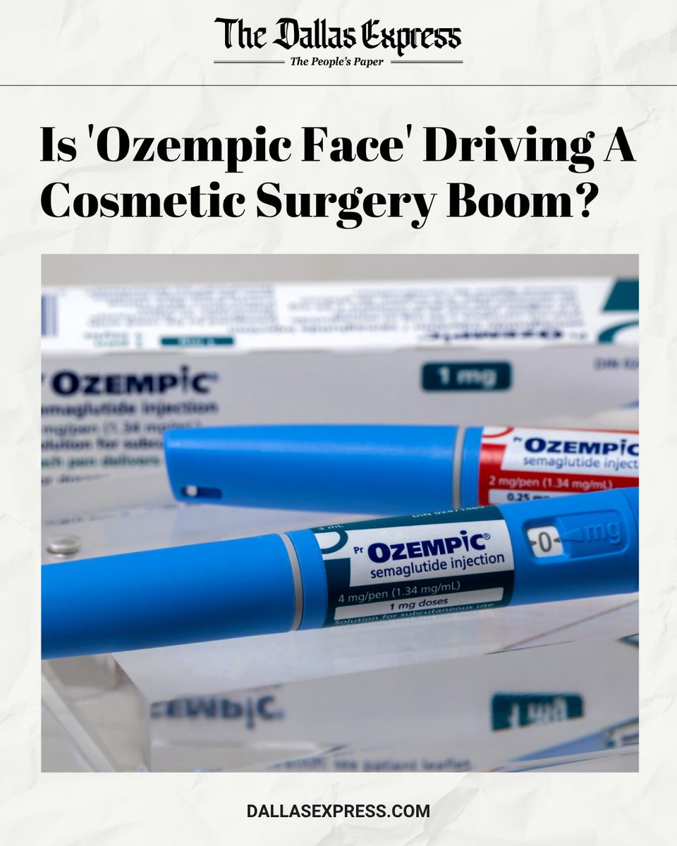 💉 Popular GLP-1 drugs may be driving a boom in cosmetic surgery, a byproduct of the rapid weight loss the medications produce.

dallasexpress.com/health/is-ozem…