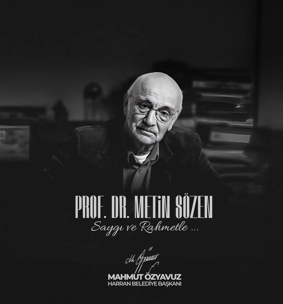 Tarihi Kentler Birliği’nin kurucusu, ÇEKÜL Vakfı Başkanı, kültürel mirasın korunmasında öncü isimlerden biri olan Prof. Dr. Metin Sözen’in vefatını derin bir üzüntüyle öğrendim.

Kendisine Cenab-ı Allah’tan rahmet; ailesine ve sevenlerine baş sağlığı diliyorum.