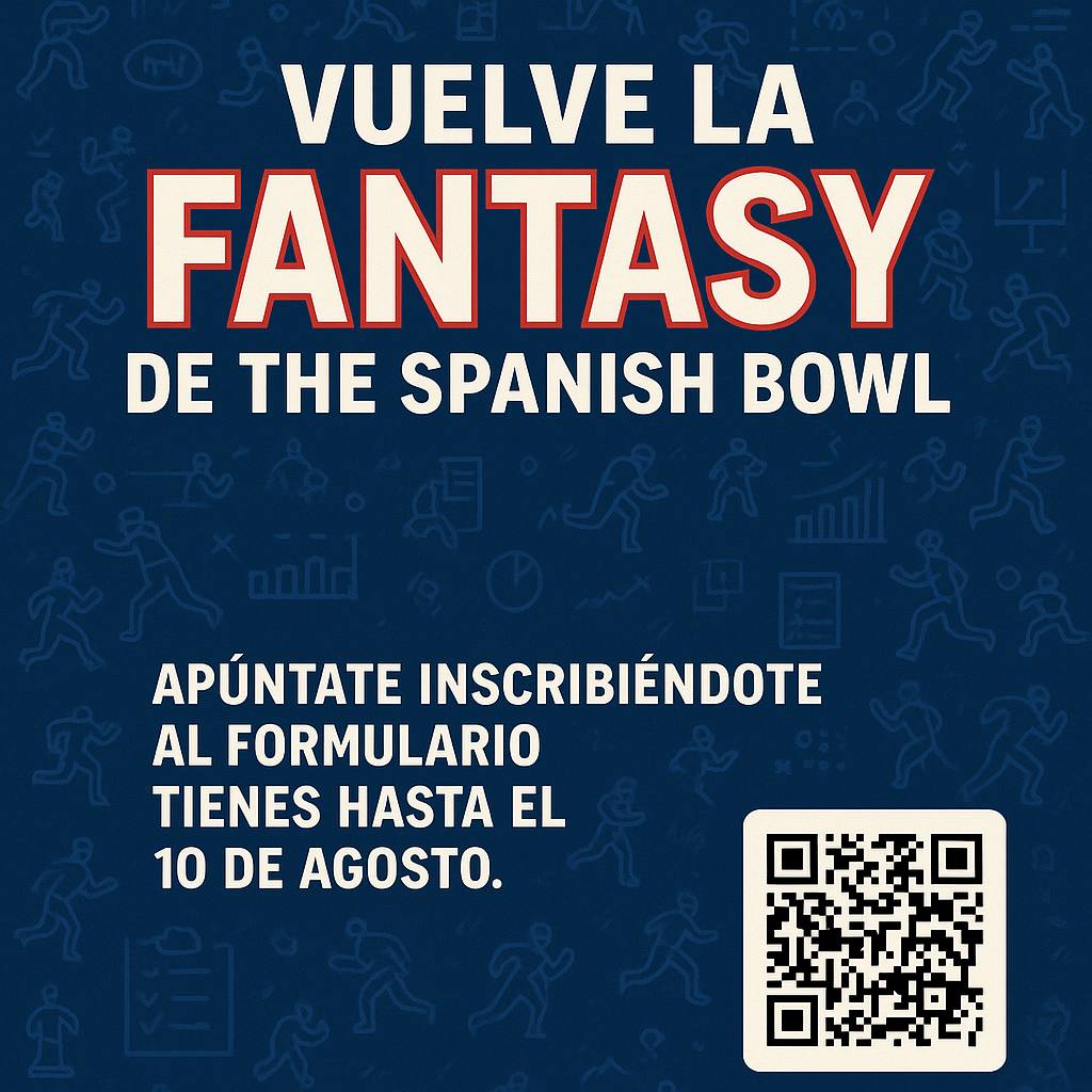 Spanish Bowl (@thespanishbowl) on Twitter photo 📢YA ESTÁ AQUÍ LA LIGA FANTASY DE THE SPANISH BOWL by <a href="/daovir/">David Formentin</a>
‼️
Plataforma: Fleaflicker
Formato: Redraft
Si quieres participar únicamente tienes que rellenar el siguiente formulario⬇️⬇️ y nos pondremos en contacto contigo‼️
📝docs.google.com/forms/d/e/1FAI… 📢YA ESTÁ AQUÍ LA LIGA FANTASY DE THE SPANISH BOWL by <a href="/daovir/">David Formentin</a>
‼️
Plataforma: Fleaflicker
Formato: Redraft
Si quieres participar únicamente tienes que rellenar el siguiente formulario⬇️⬇️ y nos pondremos en contacto contigo‼️
📝docs.google.com/forms/d/e/1FAI…