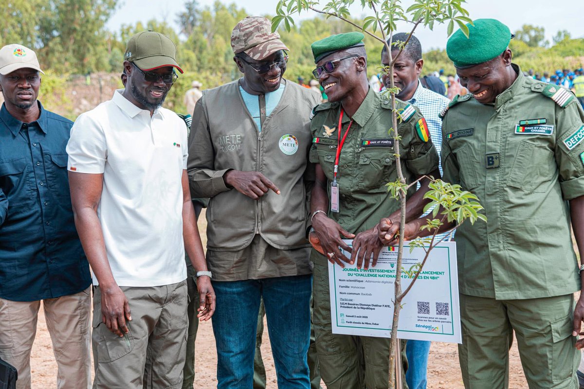 Son excellence le Président de la République Bassirou Diomaye Faye a lancé ce matin le Challenge national « 1 million d’arbres plantés en 48h »
👉🏿Participer au challenge est un acte citoyen 
👉🏿Plantez votre arbre
👉🏿Enregistrez-vous sur notre plateforme ARBORAMA en cliquant
