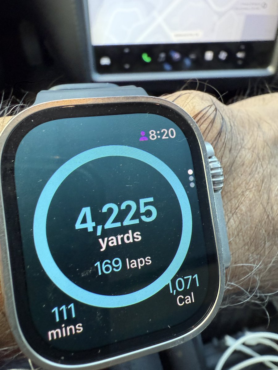 Good start to a morning is

2 miles in a pool