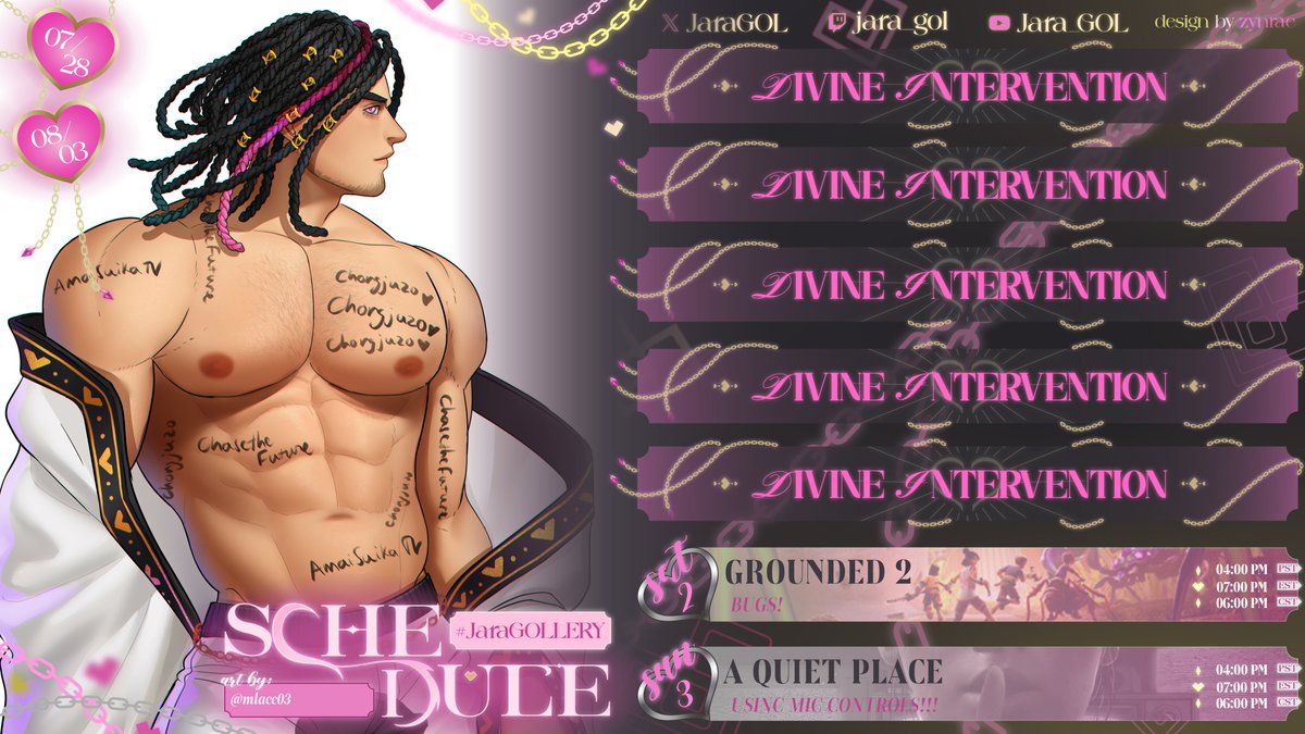 SCHEDULE DROP! ❣️
SCARY WEEKEND!!! 🕷️🤫
#vtuber #gaystreamer #bara #Grounded2  #AQuietPlace