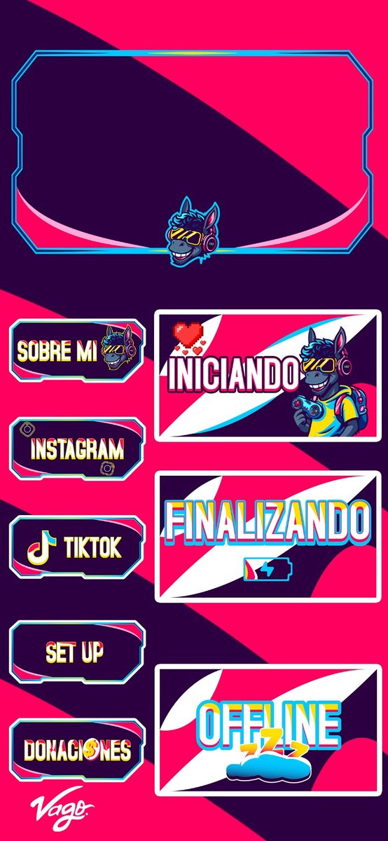 Mascot logo y Stream Pack <a href="/JoelEriick017/">Joel Erick 017</a> 🫏🎮✨