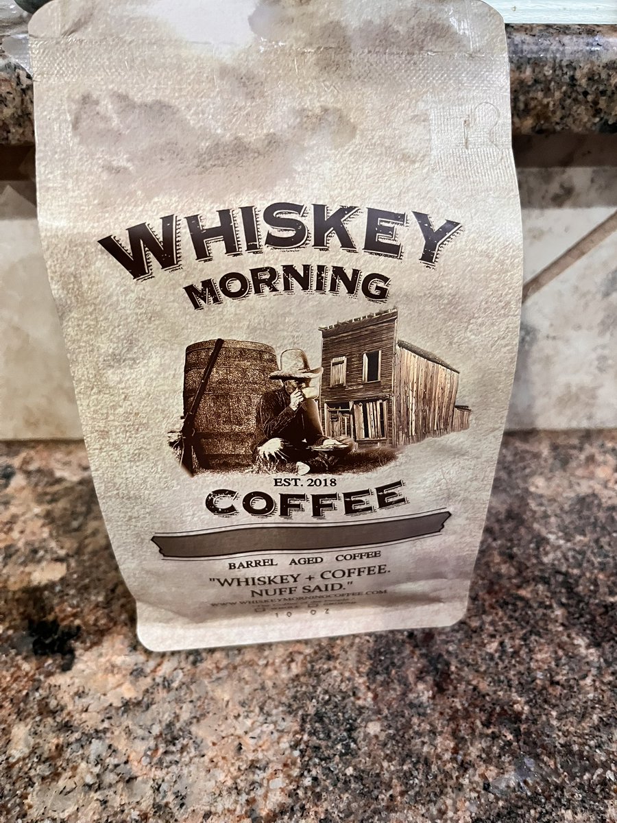 This coffee smells like whiskey and taste like coffee. I'm in heaven. I believe it's made in Tx.