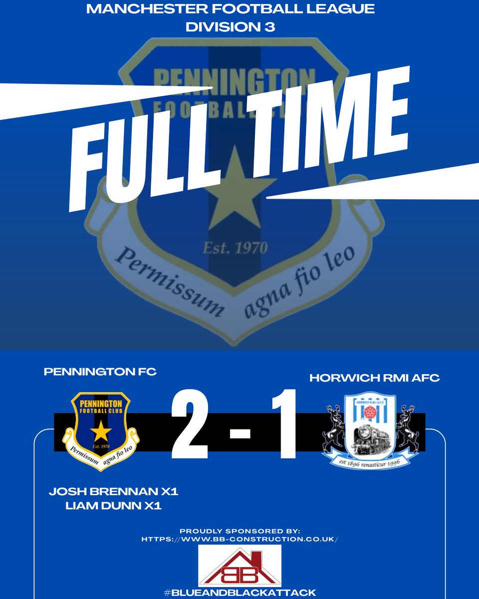 First league action of the season sees the reserves run out 2-1 winners away at Horwich RMI. 
Cameron Broadhurst claimed the MOTM from the middle of the park🔵⚫️
#ExtraTimeBar
 #blueandblackattack