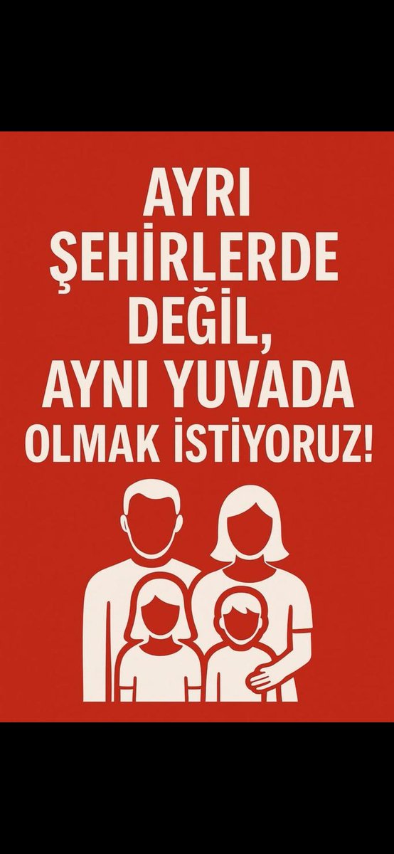 <a href="/cccoskunkaya/">Coşkun KAYA</a> Yetersiz kontenjan sebebiyle yine ailemize kavuşamayacağız. Bazı branşlarda, şehirlerde boşluk bile yok. Aile yılında il emri istiyoruz.
#AileYılındaMazereteÇözüm