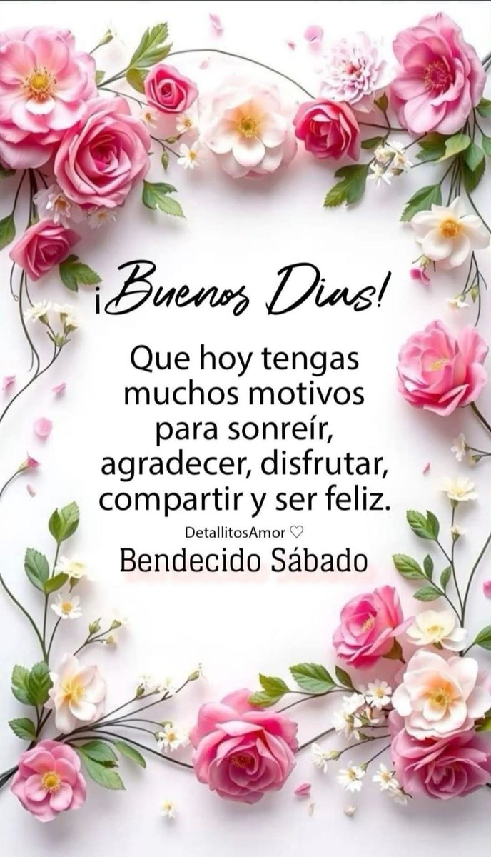 Buen día a todos. 
#FelizSábado