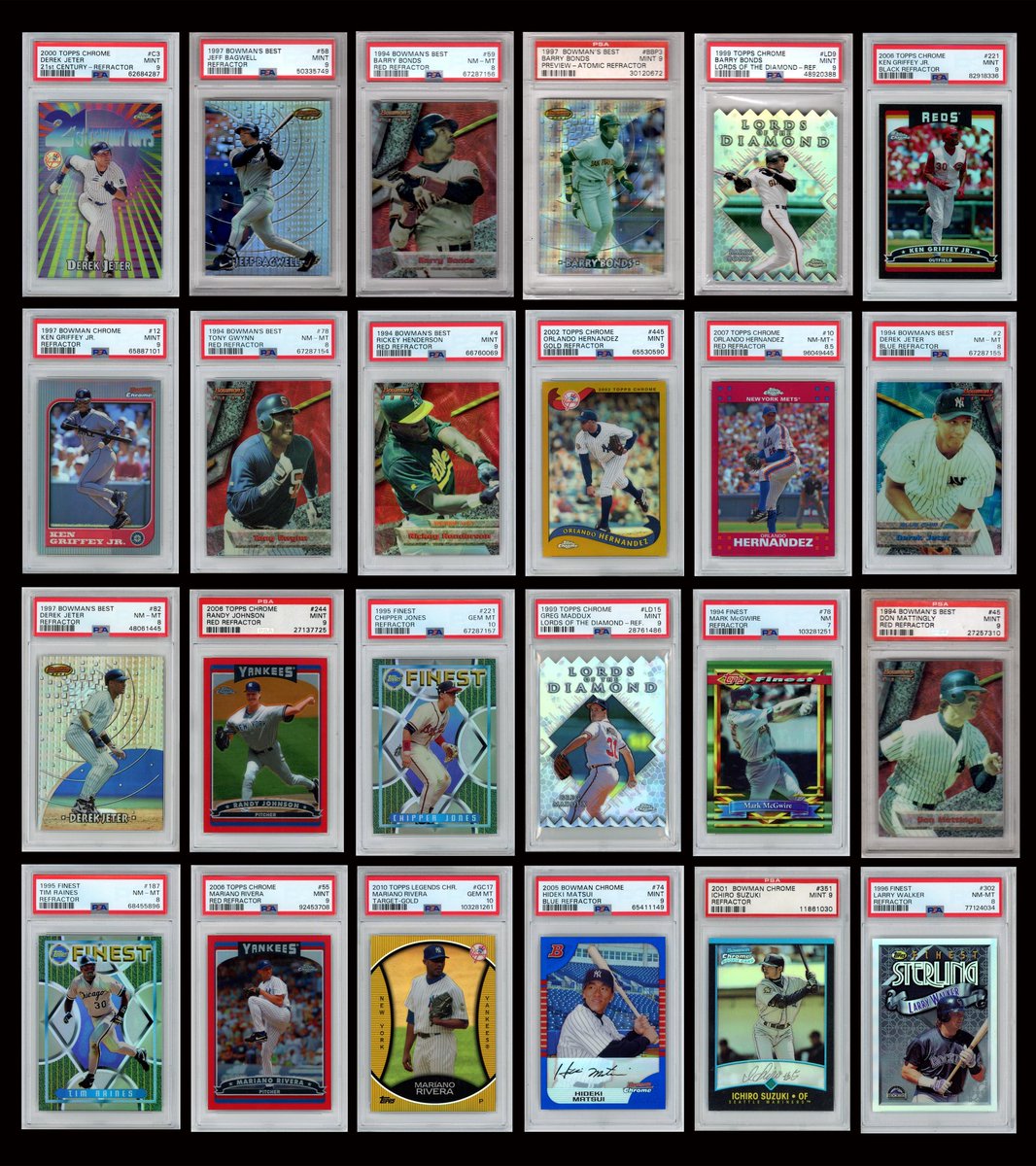 90sinserts's tweet image. Some of my favorite refractors from my collection. #refractor