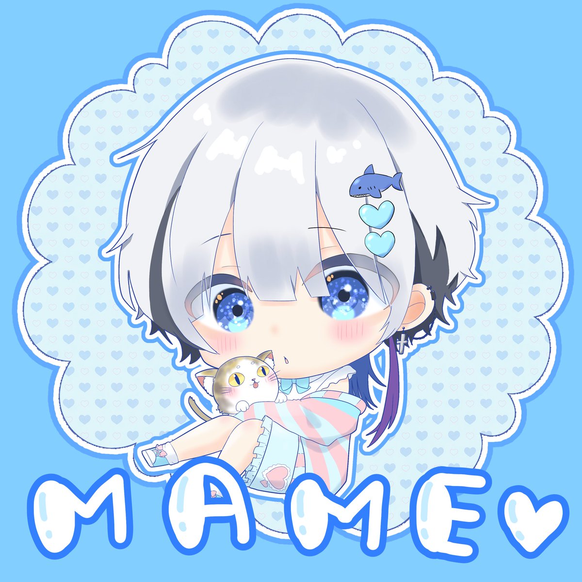 大好きなイラストレーター様にFAを送った日から700日経ちました💌

ゆめかわいいまめを描いてみました♡ゆめかわいい大好き♡

元気になるの待ってるからね！

#にたさんみてみて 
#にまめあーと
