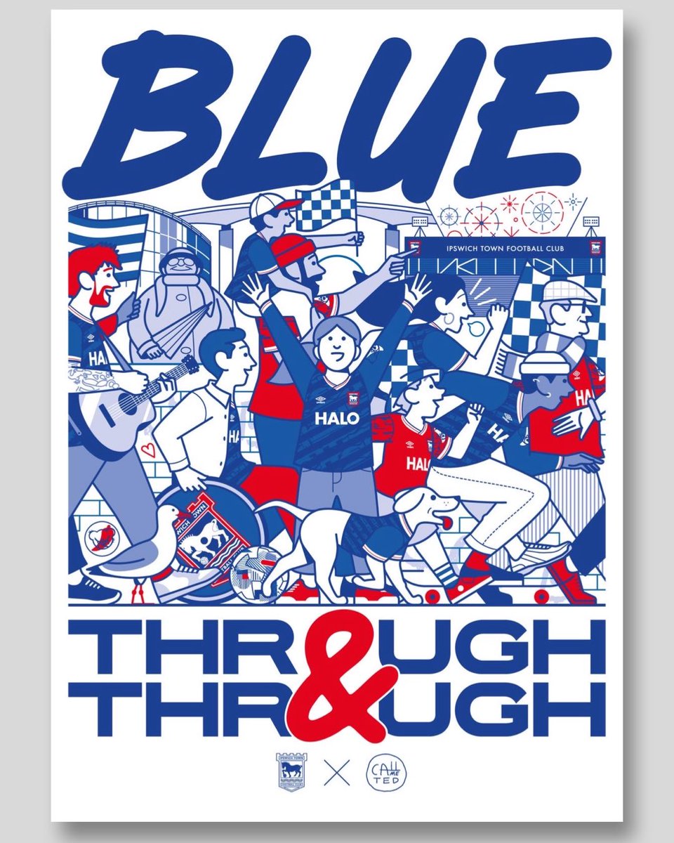 Call Me Ted (@callmeteditfc) on Twitter photo Excited to officially collab with <a href="/IpswichTown/">Ipswich Town</a> on this poster to celebrate the new season 💙
Designed by the amazing Sam Peet it’s available to buy as an A3 print for £15 from the club shop: bit.ly/451ZhpO
Uppa Towen 💪
#itfc <a href="/twtduk/">TWTD.co.uk - #itfc</a> <a href="/BlueMondayITFC/">Blue Monday: An Ipswich Town Podcast</a> <a href="/KingsofAnglia/">🎙️ Kings of Anglia Podcast</a> Excited to officially collab with <a href="/IpswichTown/">Ipswich Town</a> on this poster to celebrate the new season 💙
Designed by the amazing Sam Peet it’s available to buy as an A3 print for £15 from the club shop: bit.ly/451ZhpO
Uppa Towen 💪
#itfc <a href="/twtduk/">TWTD.co.uk - #itfc</a> <a href="/BlueMondayITFC/">Blue Monday: An Ipswich Town Podcast</a> <a href="/KingsofAnglia/">🎙️ Kings of Anglia Podcast</a>