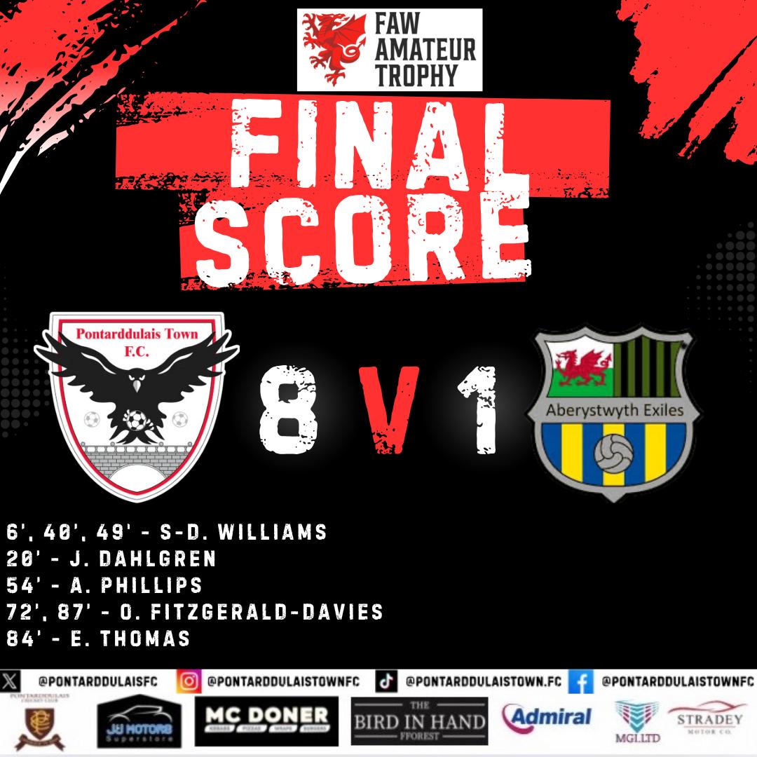 Pontarddulais Town Football Club (@pontarddulaisfc) on Twitter photo Final score today. We're into the hat. Thanks to <a href="/AberExiles/">Aberystwyth Exiles</a> for calling back at <a href="/PontarddulaisCC/">PontarddulaisCC</a> after the game. And thanks to Crispy John's for supplying the food ⚪⚫ #COTB Final score today. We're into the hat. Thanks to <a href="/AberExiles/">Aberystwyth Exiles</a> for calling back at <a href="/PontarddulaisCC/">PontarddulaisCC</a> after the game. And thanks to Crispy John's for supplying the food ⚪⚫ #COTB