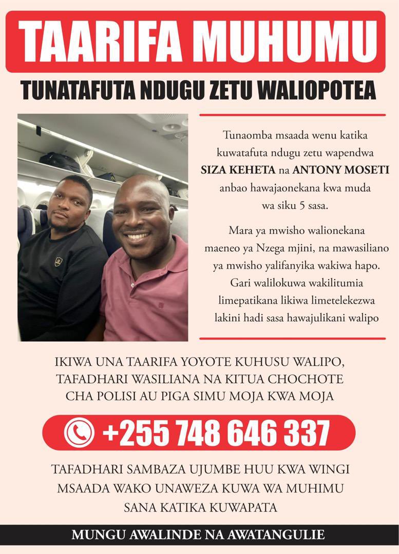 Hili bango lisambae Nchi nzima. 

Kila mpenda HAKI hawezi kuchekea na kukalia kimya UTEKAJI.

#kataautekaji 

#TUTAKUWEPO🫵🏾😎