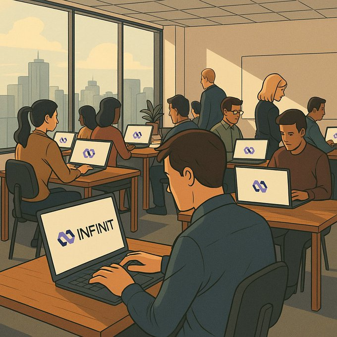 Everyone’s talking about “AI in crypto” like it’s some cute chatbot.
<a href="/Infinit_Labs/">INFINIT</a>  skipped the chat and built a system that acts.
You don’t get answers.
You get transactions.

Ginfinit to those that Ginfinit