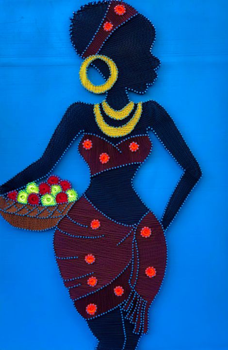 Malcolm7A's tweet photo. Art of the Day: "Africa modern woman". Buy at: https://t.co/8H7jPUp7X0 https://t.co/NtKBvnY5A6