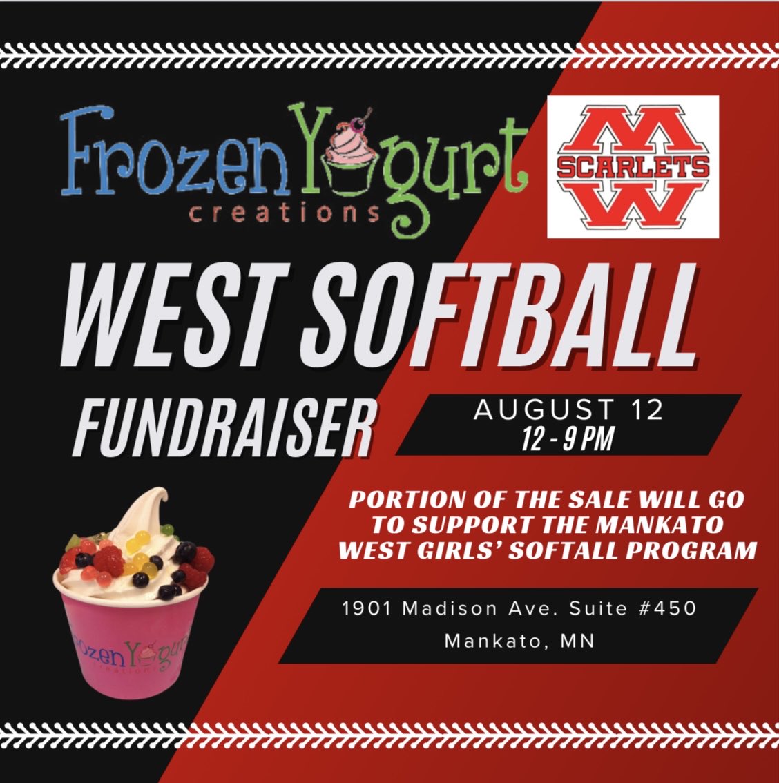 Please come and support the Scarlet softball program 🥎