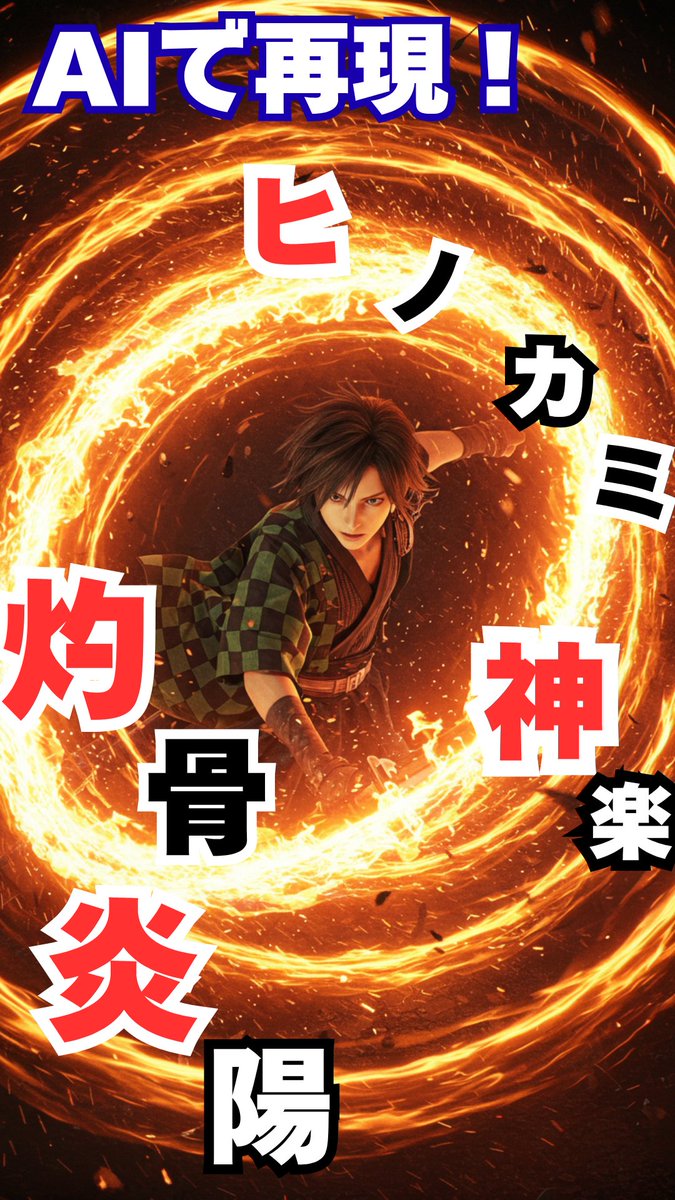 lab_update's tweet image. 【AIで再現してみたシリーズ】
ヒノカミ神楽「灼骨炎陽」
【&quot;Recreated with AI&quot; Series】
Hinokami Kagura: “Shakkotsu En’yō”
#DemonSlayer #AIillustration 
#AIart  #AIイラスト︎  #鬼滅の刃無限城編第一章猗窩座再来  #鬼滅の刃