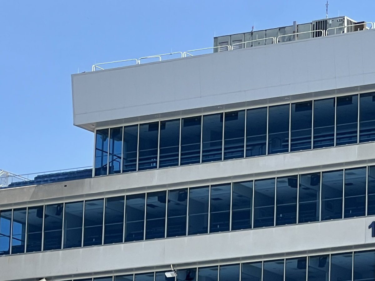 The new press box area (third floor) next to the outdoor seats