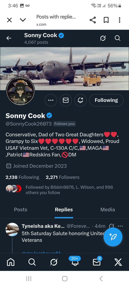 KJW (@hawkesbay69) on Twitter photo Let's get this USAF VETERAN some new friends please follow <a href="/SonnyCook26073/">Sonny Cook</a> and repost πͺπ«Άππ₯πΊπΈπ«‘ Let's get this USAF VETERAN some new friends please follow <a href="/SonnyCook26073/">Sonny Cook</a> and repost πͺπ«Άππ₯πΊπΈπ«‘