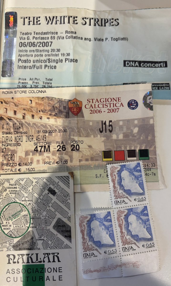 Bernhard (@sirphi) on Twitter photo Since it is raining for days now we decided to go through some old stuff
Some memories came up to when I studied at <a href="/UniLUISS/">Luiss Guido Carli</a> in Rome back in the days …
White stripes were awesome. Going to the <a href="/ASRomaEN/">AS Roma English</a> game vs <a href="/acmilan/">AC Milan</a> because as an Interista I wanted to see <a href="/Ronaldo/">Ronaldo Nazário</a> 😂 Since it is raining for days now we decided to go through some old stuff
Some memories came up to when I studied at <a href="/UniLUISS/">Luiss Guido Carli</a> in Rome back in the days …
White stripes were awesome. Going to the <a href="/ASRomaEN/">AS Roma English</a> game vs <a href="/acmilan/">AC Milan</a> because as an Interista I wanted to see <a href="/Ronaldo/">Ronaldo Nazário</a> 😂